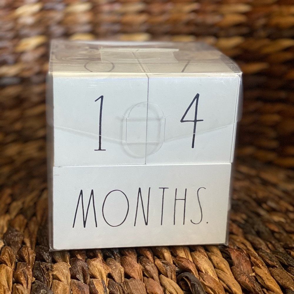 Rae Dunn Baby Milestone Blocks